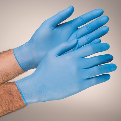 Nitrile Exam Gloves: Powder-Free: Medium, 100 Gloves/Box